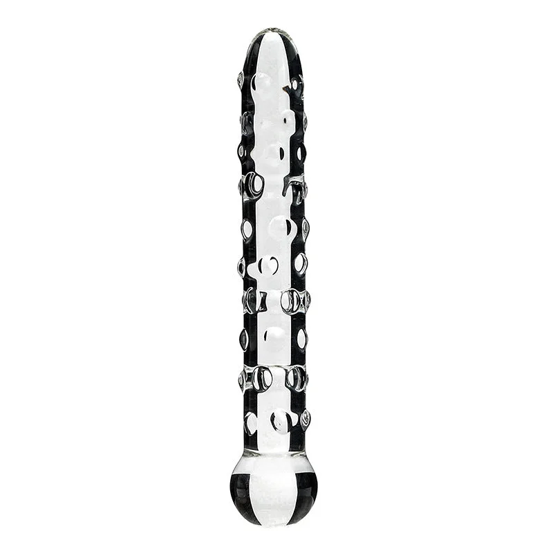 Nubby Textured Sensual Glass Dildo