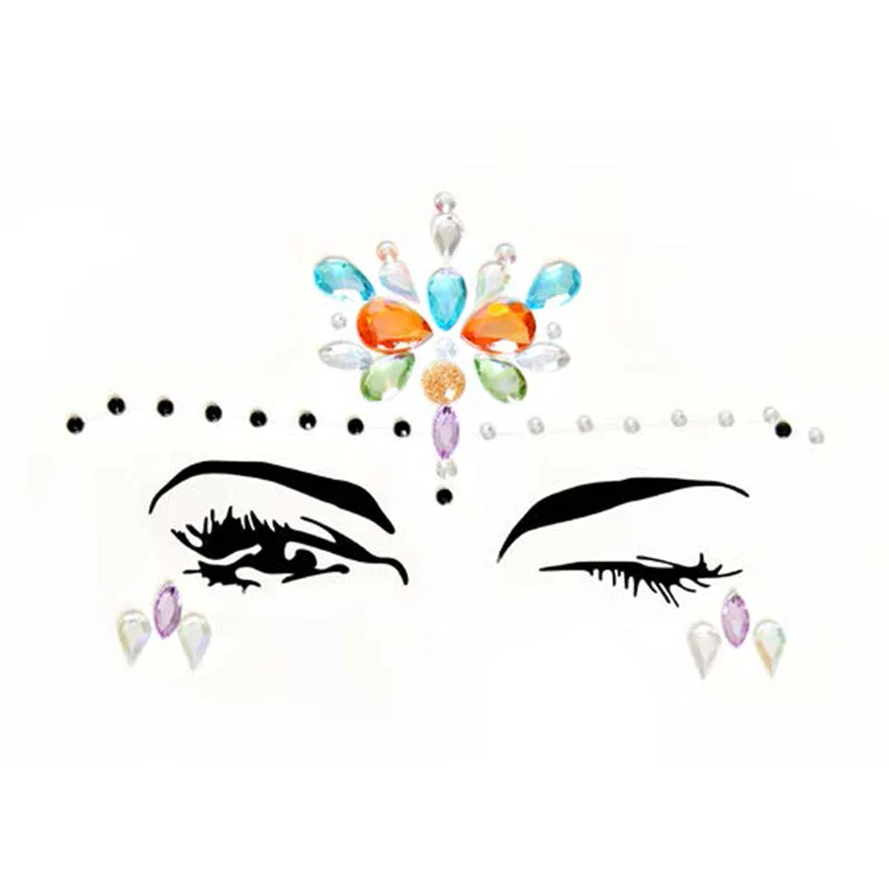 Calypso Adhesive Face Jewels Sticker (6pk)