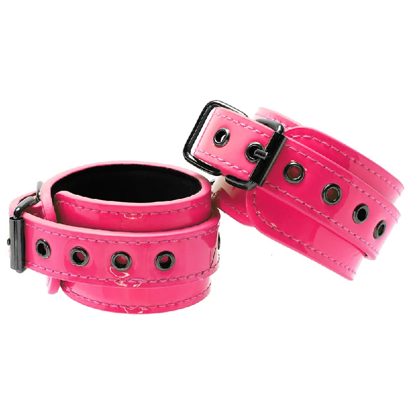 Electra Play Things Ankle Cuffs in Neon Pink