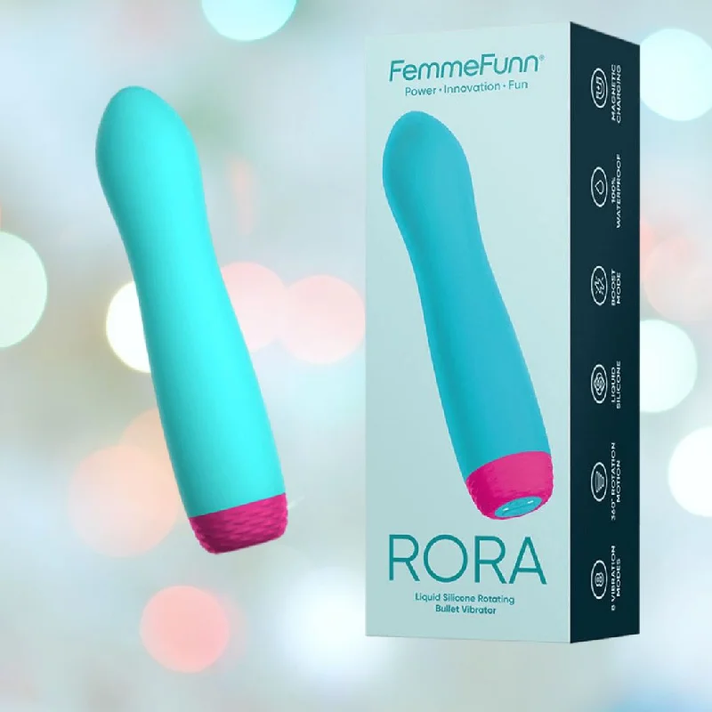 Femme Funn Rora Rotating Bullet Vibrator - Turquoise