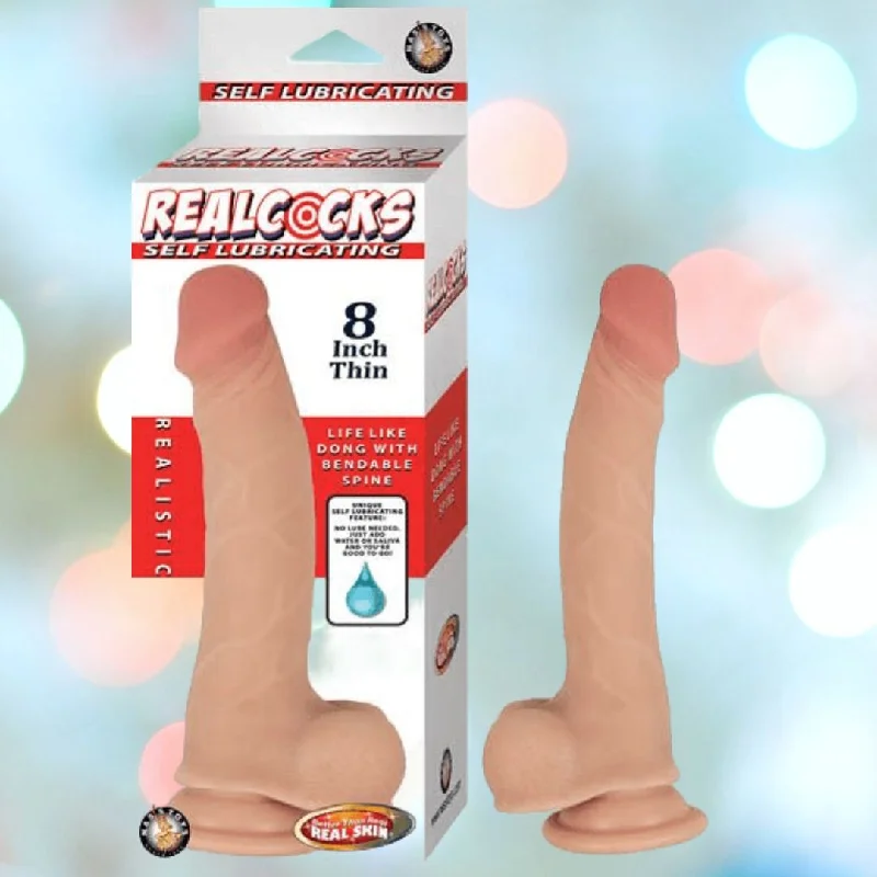 Realcocks Self-Lubricating Dong 8" Thin