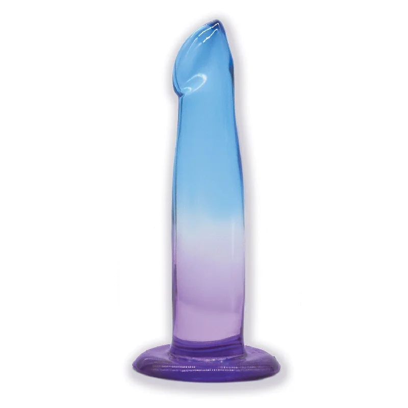 Shades, 6.25" G-Spot Jelly TPR Gradient Dong - Blue and Purple