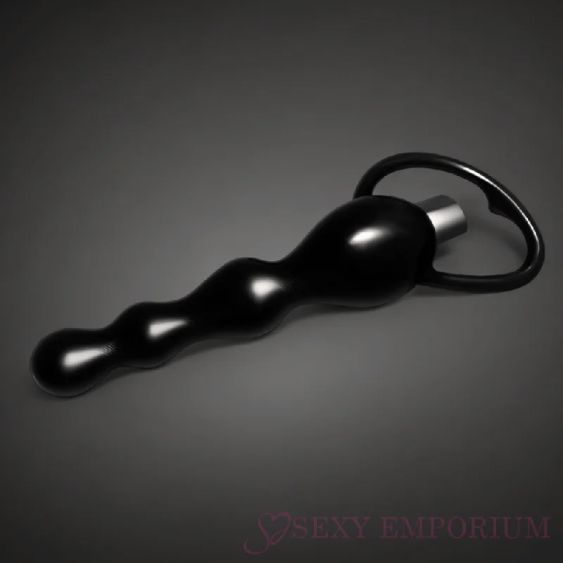 Vibrating Prostate Massager Anal Beads Black