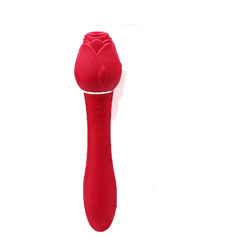 Wild Rose Suction Vibrator - Red