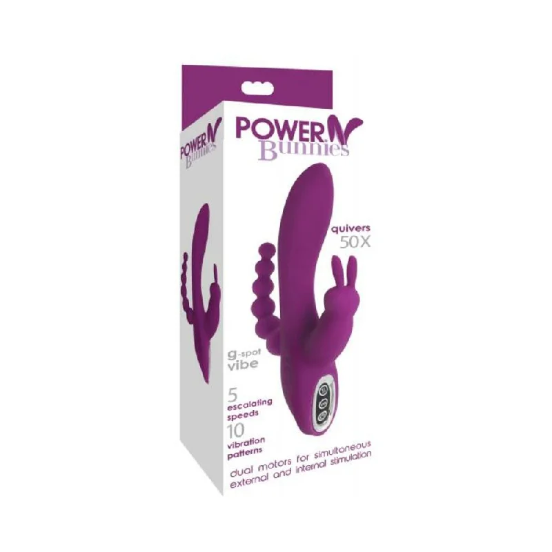 Power Bunnies Quivers G-spot Vibe - Purple