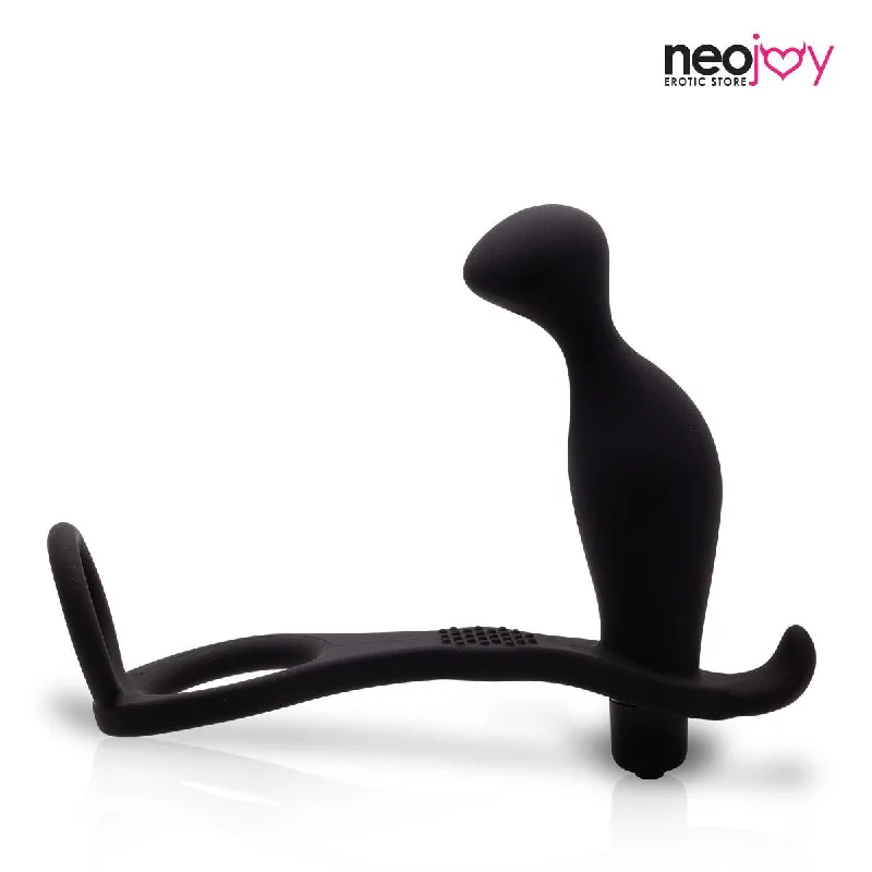 Neojoy Prostate Massager With Cock Ring Silicone Penis Ring Male Sex Toy