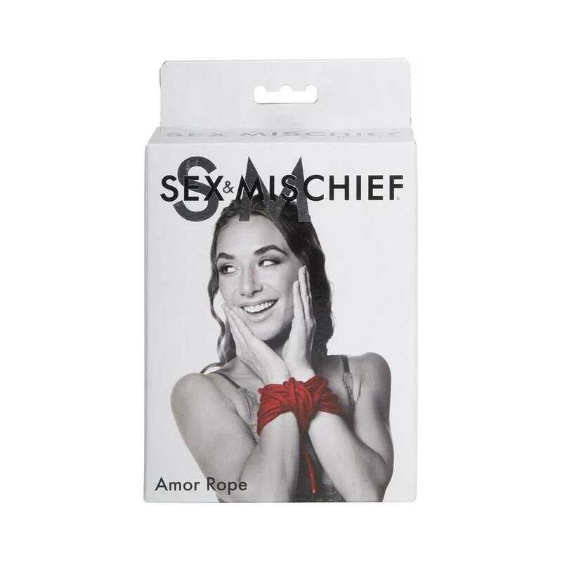 Sportsheets Sex & Mischief Amor Rope 2-Piece 15 ft. (30 ft. Total) Red