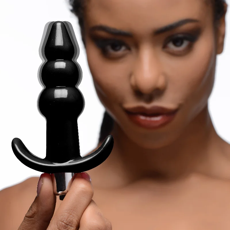 Ribbed Vibrating Butt Plug