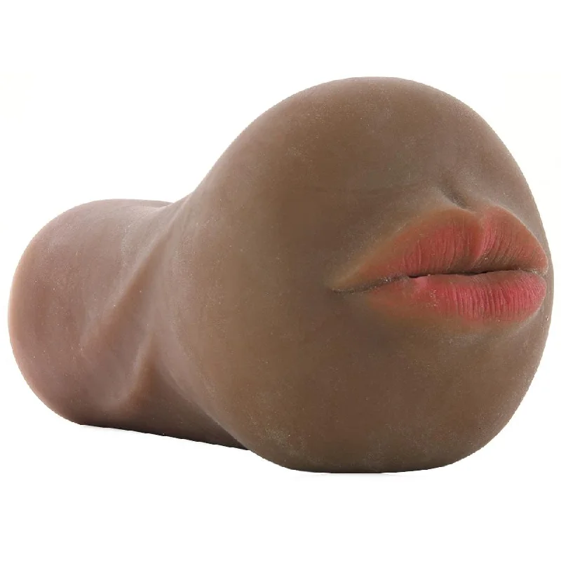 Stroke It Anatomical Mouth Stroker in Brown CalExotics