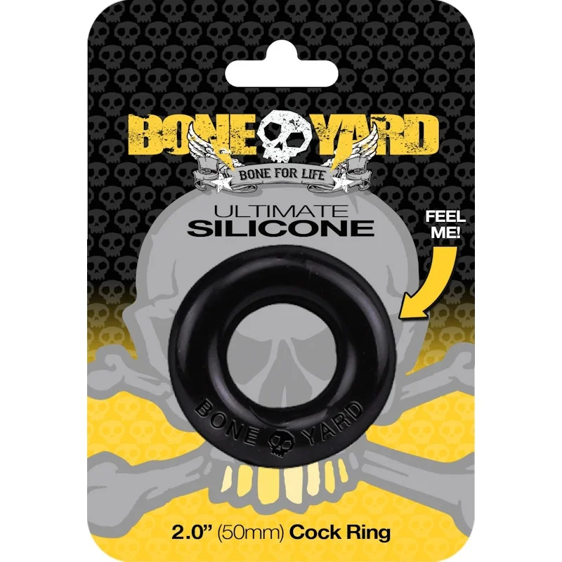 Ultimate Silicone Cock Ring Black